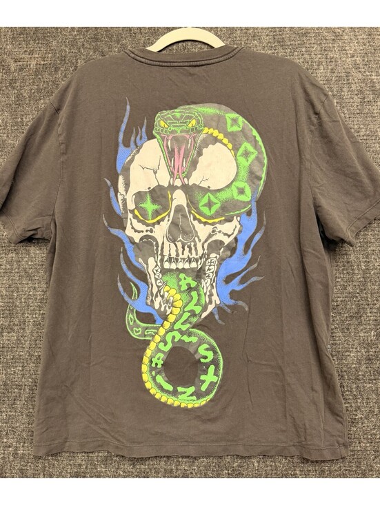 All Saints Other - ALLSAINTS Men’s Skull Snake Graphic Crew Neck OVERSIZED Cotton Knit Tee Med